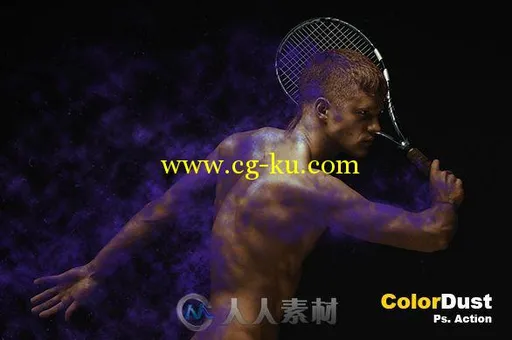 颜色点缀人物修饰PS动作color-dust-action-的图片1