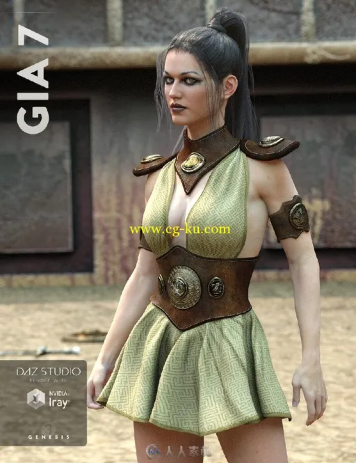 DAZ studio超精细各种形象美女3D模型合辑第二版DAZ3D GIA 7 PRO BUNDLE的图片4