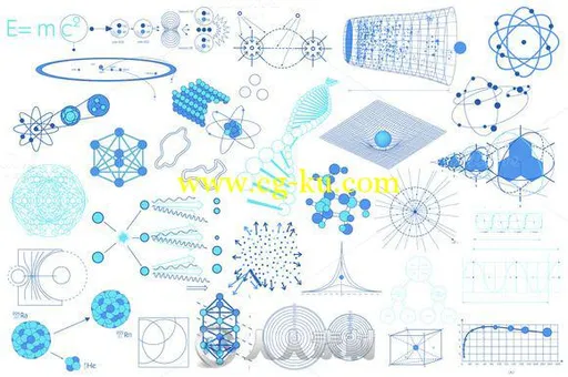 科学图表集Ai矢量模板Scientific Diagrams Collection的图片2