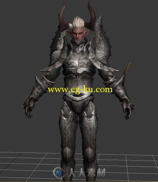 《TERA》魔族战士3D模型的图片2