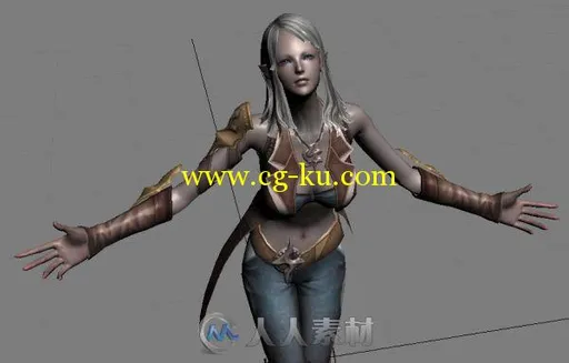 《TERA》小夹克装高级精灵3D模型的图片1