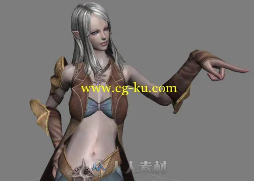 《TERA》小夹克装高级精灵3D模型的图片2