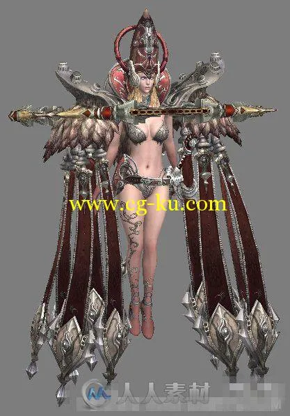 《TERA》性感女角色3D模型的图片1