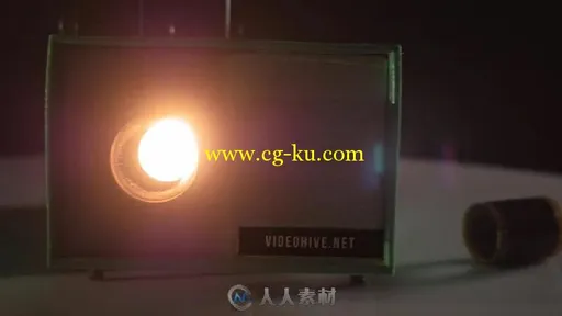 复古电影放映机图片视频照片相册动画AE模板 Filmstrip Projector的图片1