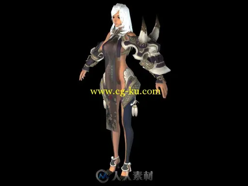 《剑灵》女角色3D模型的图片1