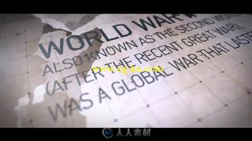 震撼的世界大战影视片头元素包AE模板 World War Broadcast Package的图片3