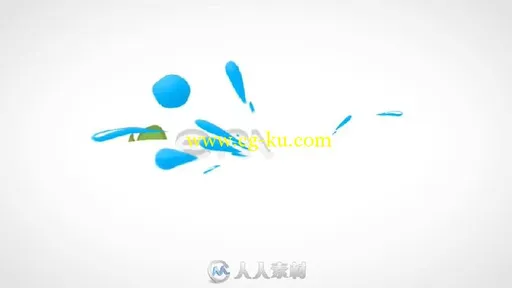 简洁干净的时尚液体文字标志LOGO演绎AE模板 Liquid Logo Reveal的图片1