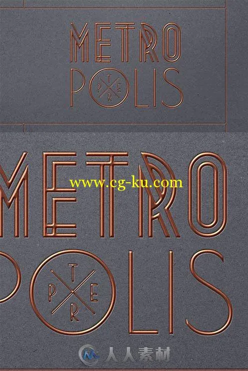 摩登都市风格文字特效PSD模板Metropolis-Text-Effect的图片1