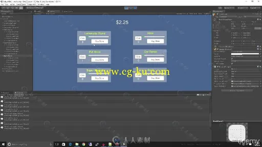 Unity游戏UI界面艺术设计视频教程 UDEMY BUILD A TYCOON BUSINESS SIM IN UNITY3D ...的图片3