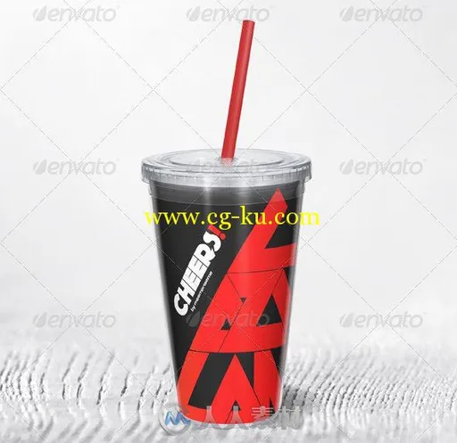 一次性饮料杯展示PSD模板GR_Acrylic_Tumbler_Mock-up的图片1