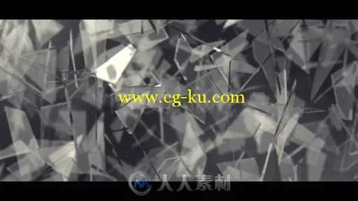 简单时尚的黑色风格文字标志LOGO演绎AE模板 Shatter的图片3