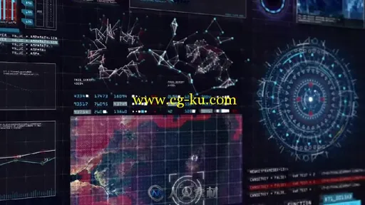 HUD 科幻电子信息数据面板图形元素AE模板 Sci-fi Interface HUD的图片2