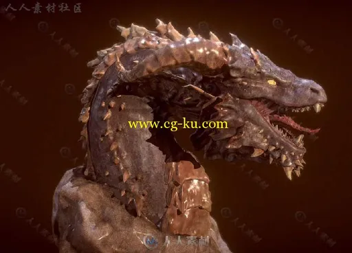 SubstanceStore火焰巨龙材质贴图合辑 SUBSTANCE STORE FANTASY DRAGON MOODPACK的图片1