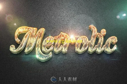 耀眼3D文字特效展示PSD模板3D Collection Text Effects GO.3 8896234的图片1