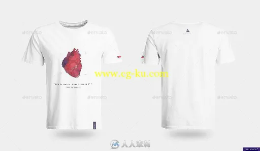 7合1白色T恤展示PSD模板 T-shirt Generator 7 in 1 Mock-up的图片3