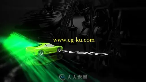 超级汽车跑车文字标题LOGO演绎AE模板 Supercar Logo的图片1