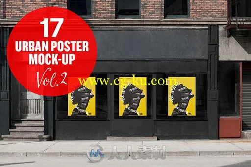 摩登城市海报展示PSD模板第二版URBAN_POSTER_MOCKUP_VOL2 26026的图片1