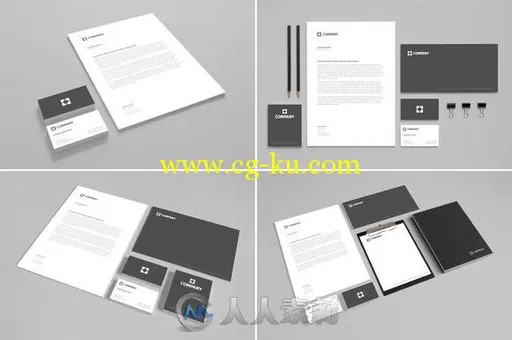 品牌文具展示PSD模板第一版Branding Stationery Mock Up vol 1的图片1