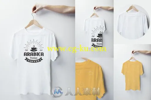 真实T恤展示PSD模板Realistic Shirt Mockups的图片2