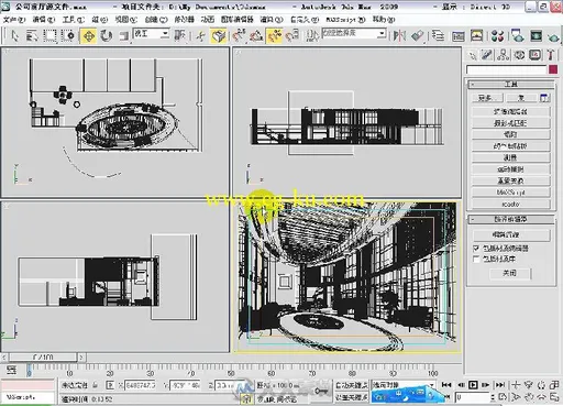 完美风暴 3ds Max Vray商业大空间效果图完美表现的图片2