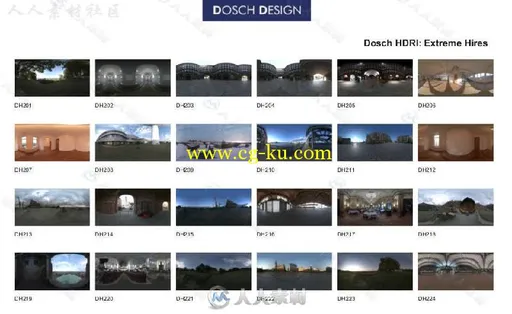 HDRI超高分辨率环境背景贴图合辑 DOSCH HDRI EXTREME HIRES的图片1