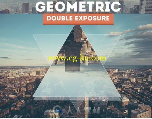 创意照片重叠展示PS动作geometric-double-exposure-photoshop-creator的图片2