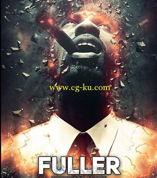 高温爆裂特效PS动作 Fuller Photoshop Action 16570307的图片1