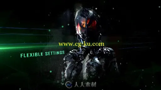 震撼数字粒子人物合成特效动画AE模板 Videohive Digital Form Intro 16838632的图片2