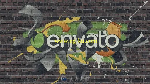 创意涂鸦Logo标志演绎AE模板 Videohive Graffiti Logo 9575382的图片1