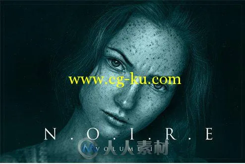 墨绿色照片调色PS动作Noire Photoshop Actions Vol 1的图片2