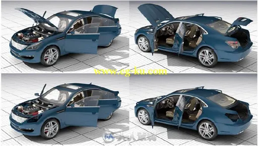 Dosch系列轿车3D模型的图片1