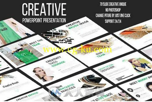 创意性PPT展示模板Creative Powerpoint Template的图片1
