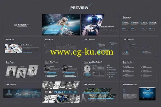 创意星战主题风格PPT模板Starcraft_-_Creativ_Keynote_Template的图片2