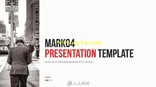 马克4主题PPT模板--mark04powerpoint-template的图片1