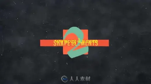 时尚创意图形元素动画AE模板 Videohive Shape Elements 2的图片1