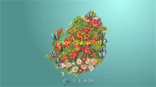 美丽花朵盛开Logo演绎动画AE模板 Videohive Blooming Logo 15214716的图片1