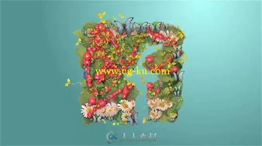 美丽花朵盛开Logo演绎动画AE模板 Videohive Blooming Logo 15214716的图片3