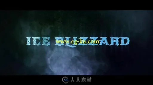 创意震撼冰雪暴Logo演绎动画AE模板 Videohive Ice Blizzard Logo 16887048的图片3