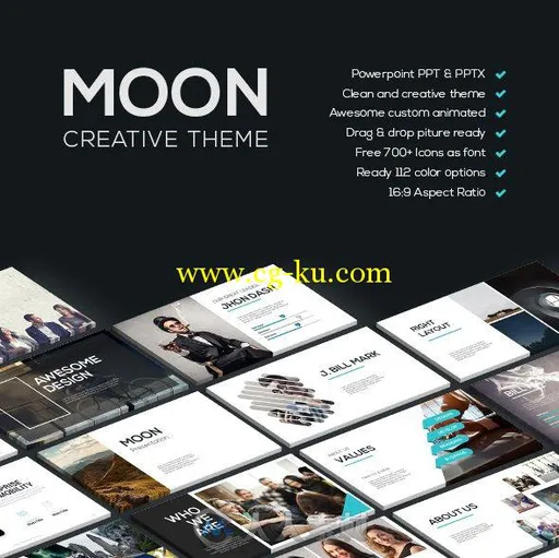 创意月光主题PPT模板16281844-moon-creative-theme的图片1