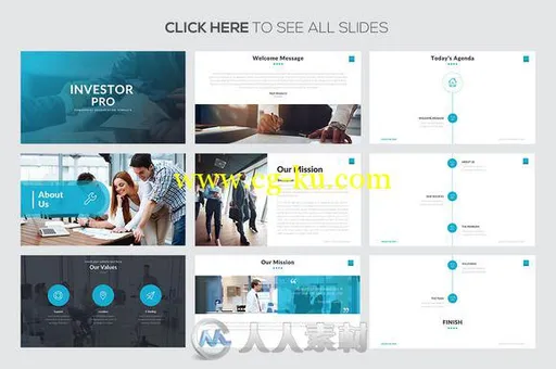 投资者汇报展示PPT模板Investor Pro Powerpoint Template的图片3