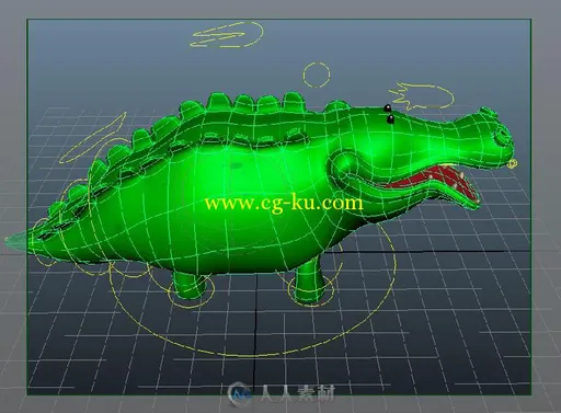 Q版鳄鱼3D模型的图片2