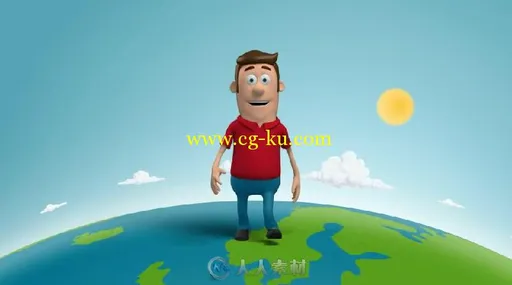 3D卡通动画角色工具包AE模板 Videohive 3D Character Animation Toolkit 16897334的图片3