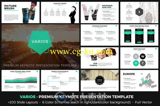 各种专业KEY模板VARIOS Premium Keynote Presentation的图片1