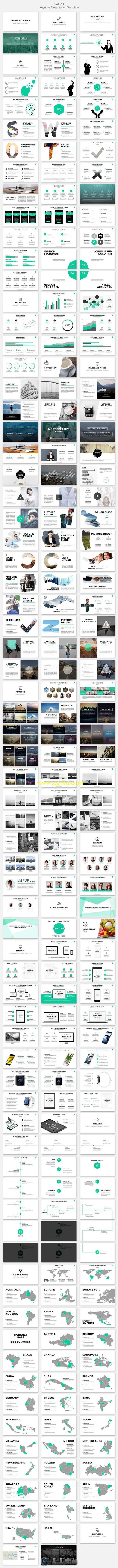 各种专业KEY模板VARIOS Premium Keynote Presentation的图片3
