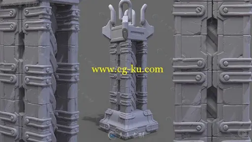 ZBrush模块结构雕刻技巧视频教程 PLURALSIGHT SCULPTING MODULAR STRUCTURES IN ZB...的图片1