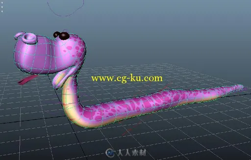 Q版蛇3D模型的图片2