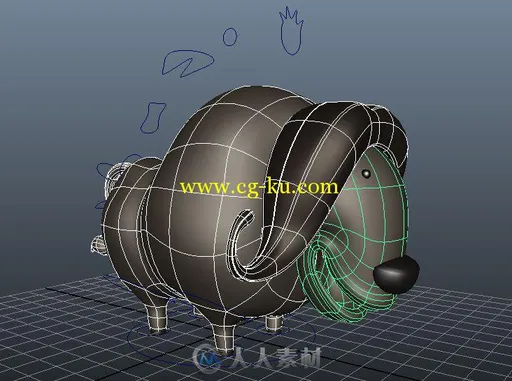 Q版水牛3D模型的图片2