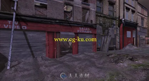 unity3d游戏场景模型Arteria3d Urban Decay City衰落的城市的图片1