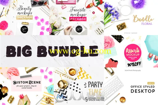 产品展示平面高清图片合辑Big bundle - Product mockups的图片3