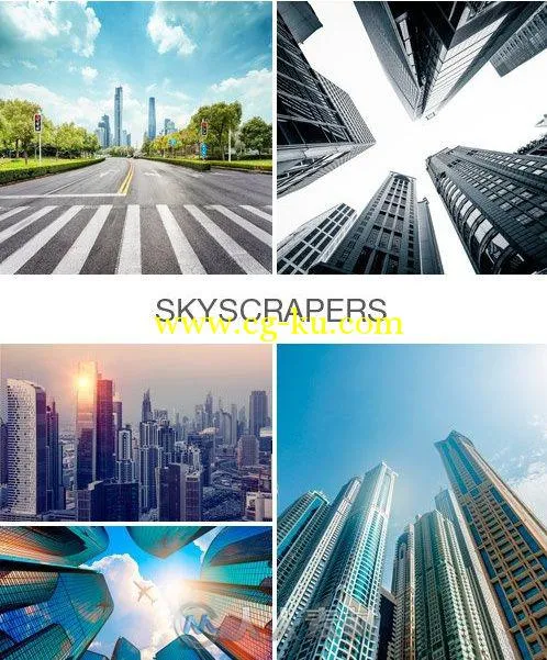 城市高楼群仰望高清图片Skyscrapers的图片2